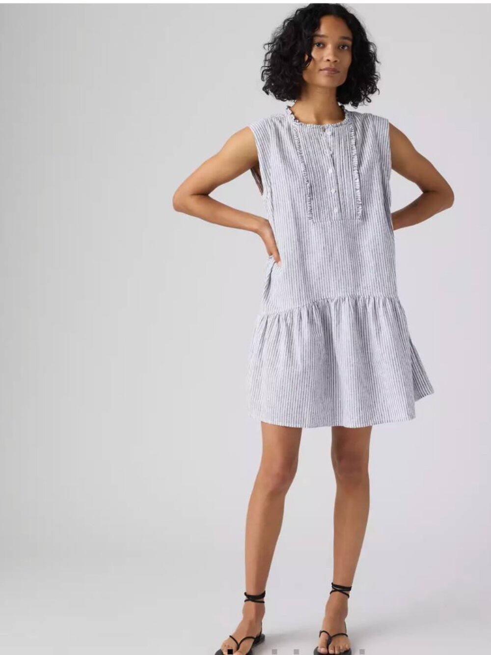 Solara Sleeveless Linen Mini Dress - Levi's Linen blend mini dress